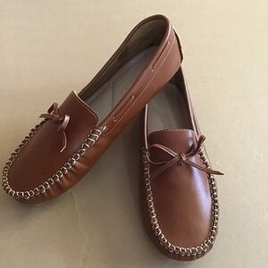 Elephantito Unisex Driver Loafers Natural Brown Size US 6 Premium Leather